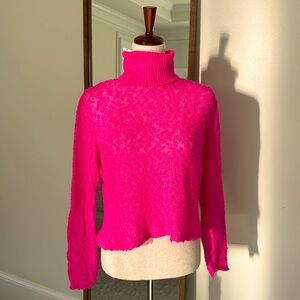 Zara cropped pink tricot